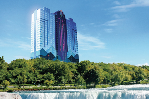 Exterior photo of the Niagara Casino building during the day.